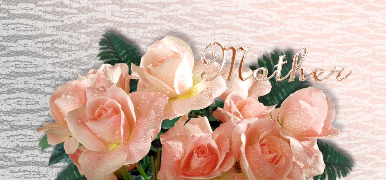 P 062 M Bouquet Of Roses Peach Mother
